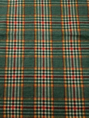 Concord Fabrics Inc Vintage Green Plaid Mid Weight Fabric Yardage 148x46 4 Yards